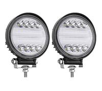 FOREVERED Faro da Lavoro LED, 2pcs 72W 7200Lm Flood Spot Light Fari Led Auto Luci Off Road per Fuoristrada Guida Fendinebbia Luci della Barca Faro da Lavoro a Led SUV Lampada Trattore