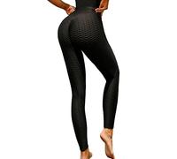 Forevers Leggings Sportivi Donna Anti-Cellulite Butt Lifter Vita Alta Push Up Pantaloni Dimagranti per Palestra Jogging Yoga Fitness Le Natiche spiegate a Nido d'Ape delle Signore