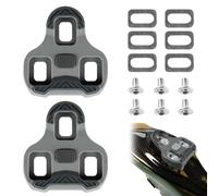 Foreverup Compatibile con Look Keo Bike Pedali, Tacchette per Pedali Antiscivolo, Bike Cleats Set, Ciclismo StradaTacchetti, Funzione Memoria di Posizione(Grigio 4,5°)