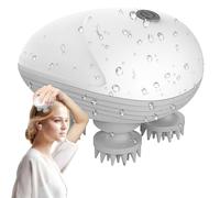 Foreverup Massaggiatore elettrico per cuoio capelluto, massaggiatore impermeabile per la testa, portatile con teste in silicone e 3 modalità per la crescita dei capelli, regalo per donne e uomini