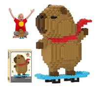 Foreverup Mini Building Blocks Set 1606pezzi, Mattoncini da Costruzione Capibara, Mini Blocchi da Animali, Regali Fai Da Te Adatto Miniatura Building Block Block Model per Ragazzi Ragazze (G)
