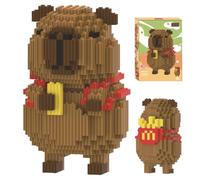 Foreverup Mini Building Blocks Set 1606pezzi, Mattoncini da Costruzione Capibara, Mini Blocchi da Animali, Regali Fai Da Te Adatto Miniatura Building Block Block Model per Ragazzi Ragazze (I)