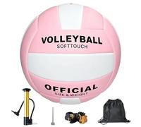 Foreverup Pallavolo ufficiale taglia 5, beach volley, morbido e impermeabile, con aghi per pompa, pompa, borsa a rete, borsa per pallone, per interni, esterni, piscina, palestra, allenamento, donne