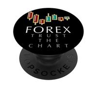 Forex Fidati del grafico Supporto e Resistenza Vinci Perdere Impara PopSockets PopGrip Adesivo
