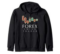 Forex Trading Swing Trader Denaro Mindset Design Felpa con Cappuccio
