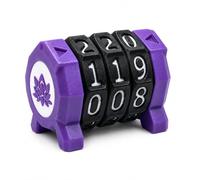 Forgaemax Contatore di vita per MTG e giochi da tavolo, 3 anelli MTG Life Counter Wheel Tracker Gradient Game Counter per giochi da tavolo, accessori Magic Card Game (loto (viola + bianco)