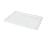 Forgast Coperchio per Cassetta Portaimpasto 40x30 cm, Coperchio per Scatola Contenitore per Lievitazione Pizza Pane, Accessori da Pizzeria Panetteria, Bianco