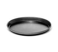Forgast Forma Teglia per Pizza Rotonda 28 cm, Teglia Antiaderente Profesionale per Focacce, Quiche, Forno, Grigio, Cucina, Acciaio Bluesteel, Nero