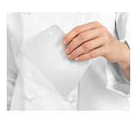 Forgast Spatola Raschietto per Impasti, Dimensioni 15,5x10,7 cm, Dritta, Spatola di Plastica, Raschiapasta Tagliapasta di Alta Qualità, per Pizza, Torte, Pasta, Materiale Flessibile