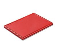 Forgast Tagliere da Cucina Professionale Plastica 60x40 cm, Grande, Tagliere Anticisvolo, per Carne Cruda, Facile da Pulire, Polietilene, Rosso