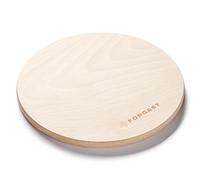 Forgast Tagliere da Cucina Rotondo, in Legno di Faggio Grezzo Naturale, Diametro Ø 25 cm, Liscio, Tagliere Universale Professionale, per Carne, Verdure, Pane, per Servire Formaggio e Salumi