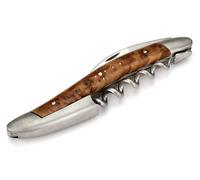 Forge de Laguiole - Coltello da cameriere con manico Thuja in acciaio INOX opaco