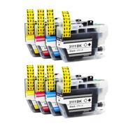 ForgeCore Cartuccia d'inchiostro compatibile con LC3111 DCP J572N DCP J582N DCP J577N DCP J972N DCP J973N DCP J978 DCP J982 DCP J987N(2sets)