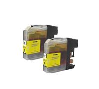 ForgeCore Cartuccia d'inchiostro LC535 LC539 compatibile con la stampante DCP-J100 DCP-J105 MFC-J200(Yellow-2pc)