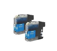 ForgeCore Cartuccia d'inchiostro LC535 LC539 compatibile con la stampante DCP-J100 DCP-J105 MFC-J200(Cyan-2pc)