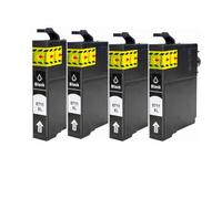 ForgeCore Cartuccia d'inchiostro T0711 Confezione da 4 compatibile con i materiali di per stampanti Stilo SX110 SX215 SX218 SX400 SX405 SX410 SX415 SX510W SX515W DX7400(4 Black)