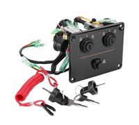 ForgeCore Gruppo Pannello Interruttore a Chiave Doppio Motore fuoribordo 12V 6K1-82570-08-00 Compatibile con Motori a Doppio Controllo Verticale fuoribordo