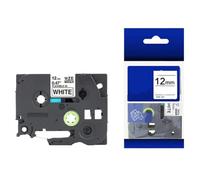 ForgeCore Nastro adesivo per etichette 5PC 10PC TZE-231 TZE231 12mm Nero su bianco Compatibile con PTH110 PTD600 P710BT P750 Etichetta impermeabile(10 Pieces)