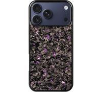 Forged Carbon Fiber Phone Case for iPhone 17 Pro Max, olor Clash Design, Glass Hard, All-Inclusive Shockproof Magnetic Wireless Charging Anti-Fall Protective Phone Case for MagSafe (15 Pro Max,Purple)