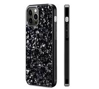 Forged Carbon Fiber Phone Case,Magnetic Case Cover For Iphone Shockproof Phone Case,Support Wireless Charging (for iPhone 12 Pro,Silver)