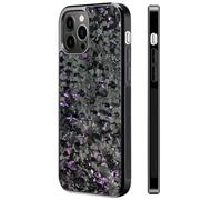 Forged Carbon Fiber Phone Case,Magnetic Case Cover For Iphone Shockproof Phone Case,Support Wireless Charging (for iPhone 14,Purple)