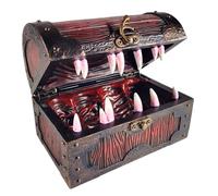 Forged Dice Co. Mimic Chest Dice Storage Box - Container Holds up to 5 Set of Polyhedral Dice or 35 Individual Dice - Fits Polyhedral Metal D&D Miniatures and Dungeons and Dragons Accessories