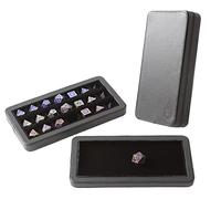 Forged Dice Co. Reliquary - Custodia per dadi standard divisi con vassoio per dadi poliedrici, 21 scomparti foderati in feltro, chiusura magnetica con coperchio, scatola portaoggetti in metallo