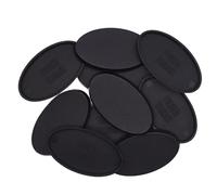 Forged Terrain 60x35mm 10pcs Ovale Miniatura Basi di Plastica Wargaming Giochi Da Tavolo Hobby Figura Pittura Basing Modello Bundle Lot Accessori per Wargames