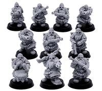 Forged Terrain Nani Gunners Infantry Unit Miniature, 32 mm Giochi da Tavolo Fantasy Esercito, Marksmen Figura
