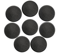 Forged Terrain Set di basi rotonde da 40 mm per miniature, confezione da 8 per Wargaming da tavolo, altezza 4 mm, in plastica nera testurizzata