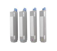 ForgediY Cartuccia toner 44844505 44844512 compatibile con stampante Okidata C831n C831dn C831cdtn C841cdtn 4 pezzi(44844509 10 11 12)