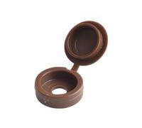 Forgefix, 100HCC1L, Tappo cerniera Nr. 36/38, testa di moro, 100 pezzi