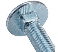 ForgeFix 10CB10160 Bullone Di Carro E Dado ZP M10 x 160mm Sacchetto 10