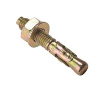 ForgeFix 5TB1280 Dado Passante Zincato Giallo Passivato M12 x 80mm Sacchetto 5