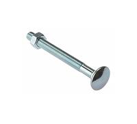 ForgeFix Bulloni a testa tonda | M8 x 180 mm | zincati | Borsa 10