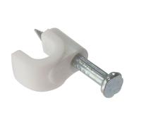 ForgeFix - Cable Clips Round White 4-5mm Box 200