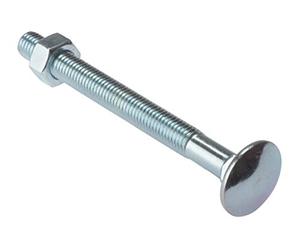Forgefix CB10280M - Chiavarda a testa tonda e dado, zincato