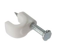 Forgefix Clip per Cavo Rotondo Bianco 6-7mm Scatola 100 FORRCC67W
