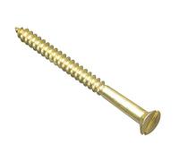 Forgefix - Confezione da 6 viti per legno intagliate in ottone CSK
