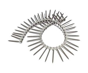 Forgefix DWS55BPC - Banda di viti autoperforanti "Phillips", con testa a croce, per cartongesso, finitura in fosfato nero