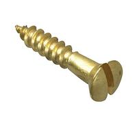 Forgefix FORFPC346B - Vite per legno con intaglio CSK in ottone, 3/4" x 6 pezzi