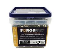 Forgefix ForgeFast Viti per Legno Pozi 4.0 x 25mm (Confezione da 1600)