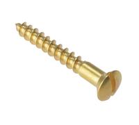 Forgefix Legno Vite a Incastro Sollevato Testa St Solido Ottone 1.1.3cm X 8 Box
