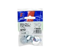 Forgefix M10 Dado A Vite E Pacco Di Rondelle 4 Di Ognuna Zincato FORFPKWNW10