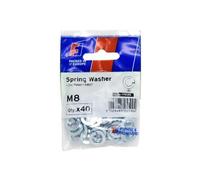 Forgefix M8 Rondella A Molla Confezione Da 40 Zincata FORFPKSW8