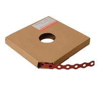 Forgefix Plastica Rossa Rivestito Pre-zincato Fascia 17mm x 0.8 X 10m Scatola 1