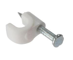 Forgefix RCC56W - Fermacavi rotondo, colore: Bianco