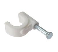 Forgefix RCC78W - Fermacavi rotondo, colore: Bianco