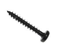 Forgefix Spectre PZ Compatibile Legno Vite Pan Nero 3,5 x 16 mm Box 200, dispone di una padella, compatibile pozidrive, testa incassata, completamente filettata con una filettatura dentata