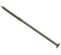 Forgefix SPECTRE - Viti di fissaggio per legno, 8 x 300 mm, colore verde, extra lunghe, confezione da 25, coppia elevata, uso esterno